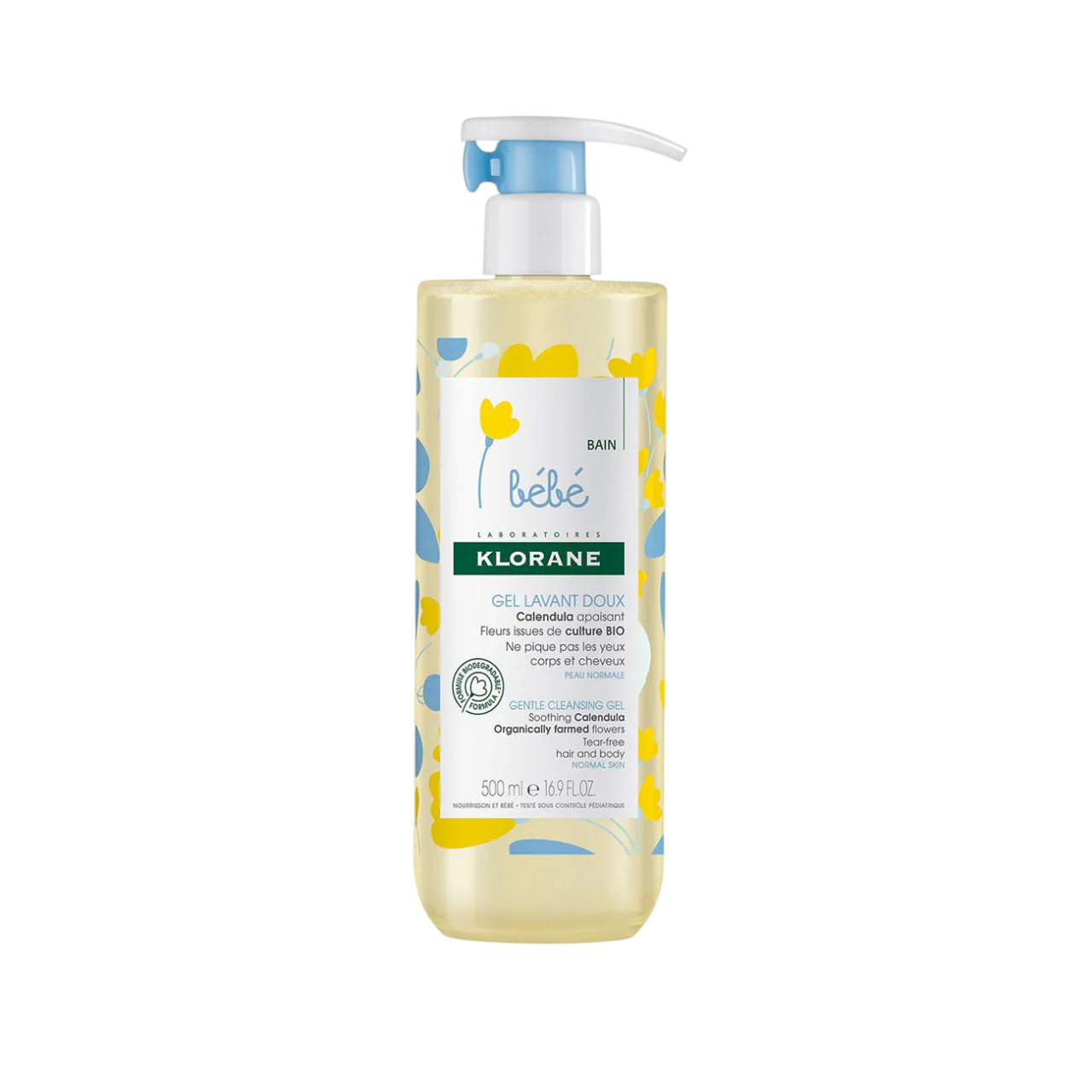 Klorane, Baby, Gentle Cleansing, Shower Gel, For Hair & Body, All Skin Types, 500