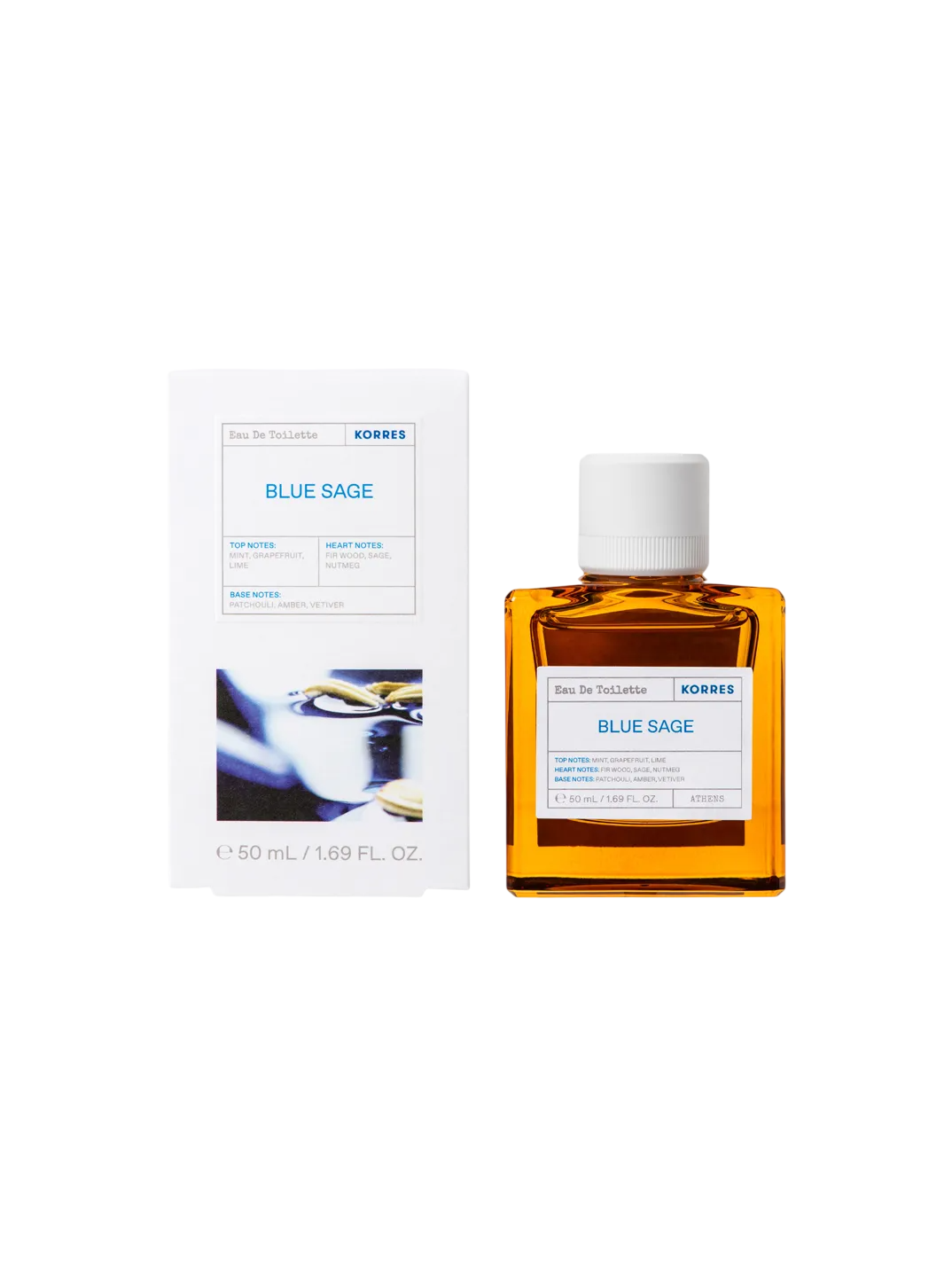 Korres, Blue Sage, Eau De Toilette, For Men, 50 ml
