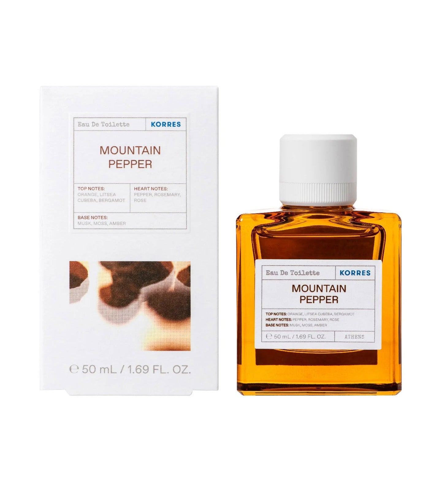 Korres, Mountain Pepper, Eau De Toilette, Unisex, 100 ml