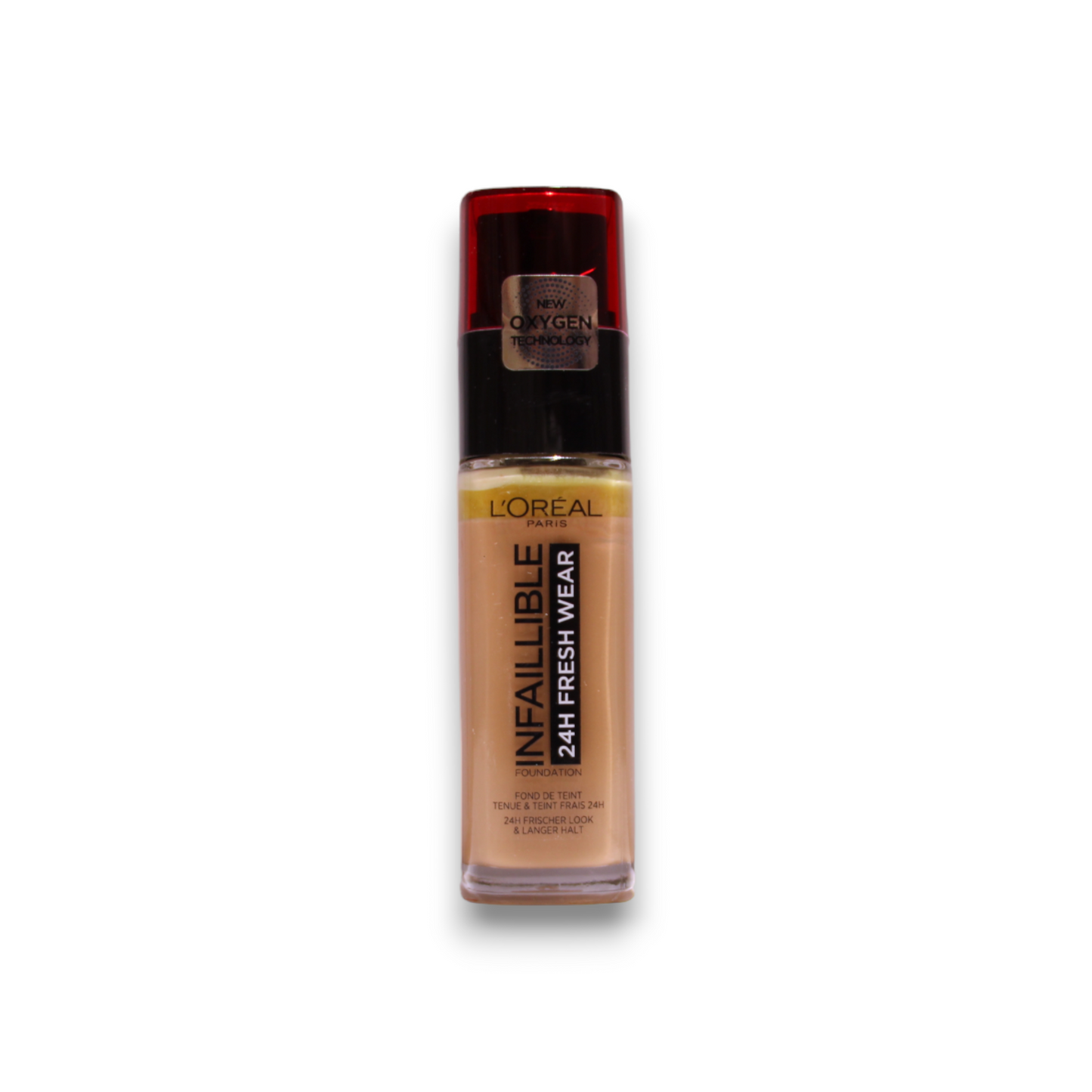 L'Oreal Paris, Infaillible 24h Fresh Wear, All-Day Wear, Liquid Foundation, 300, Amber, SPF 25, 30 ml