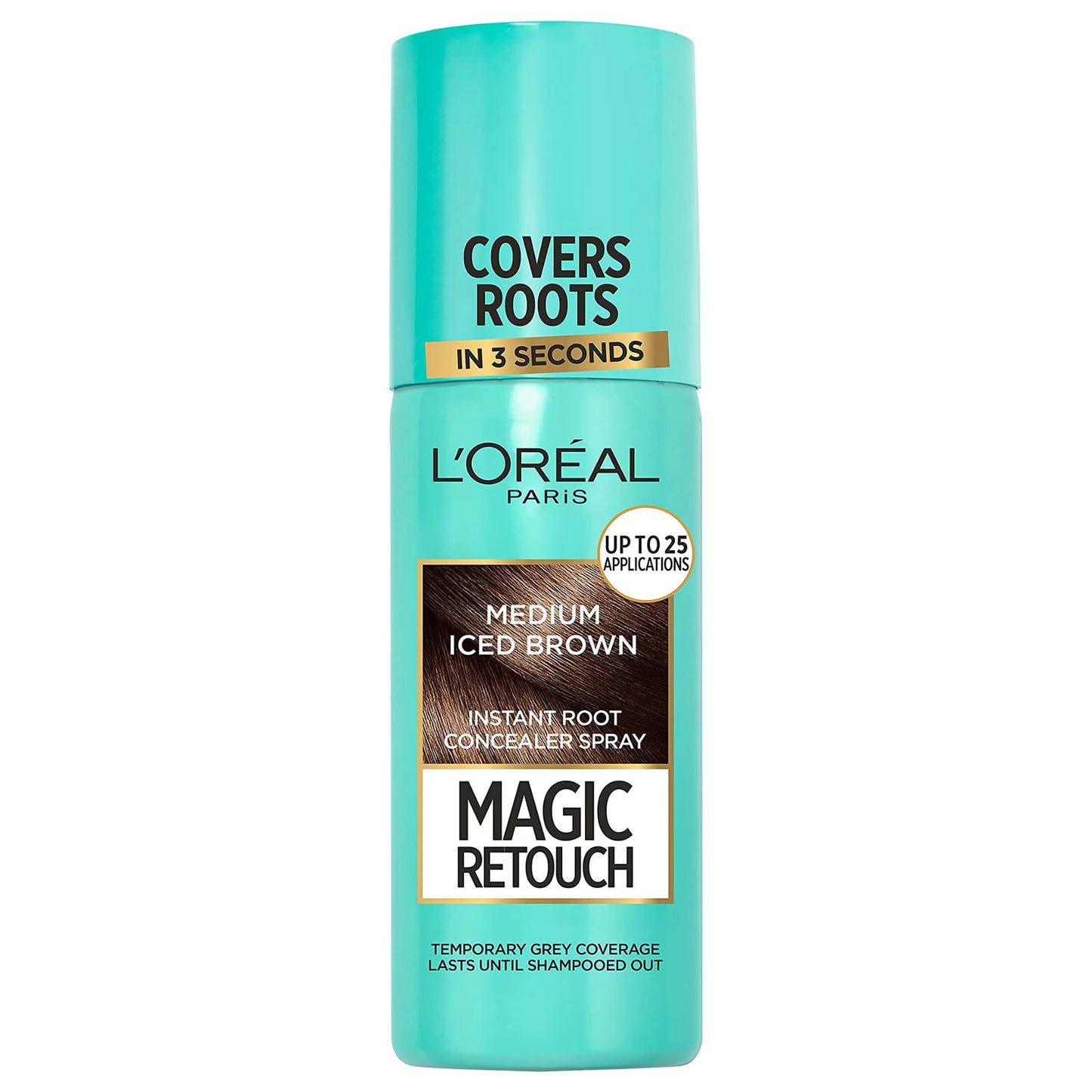 L'Oreal Paris, Magic Retouch, Root Touch-Up Spray, Medium Iced Brown, 75 ml