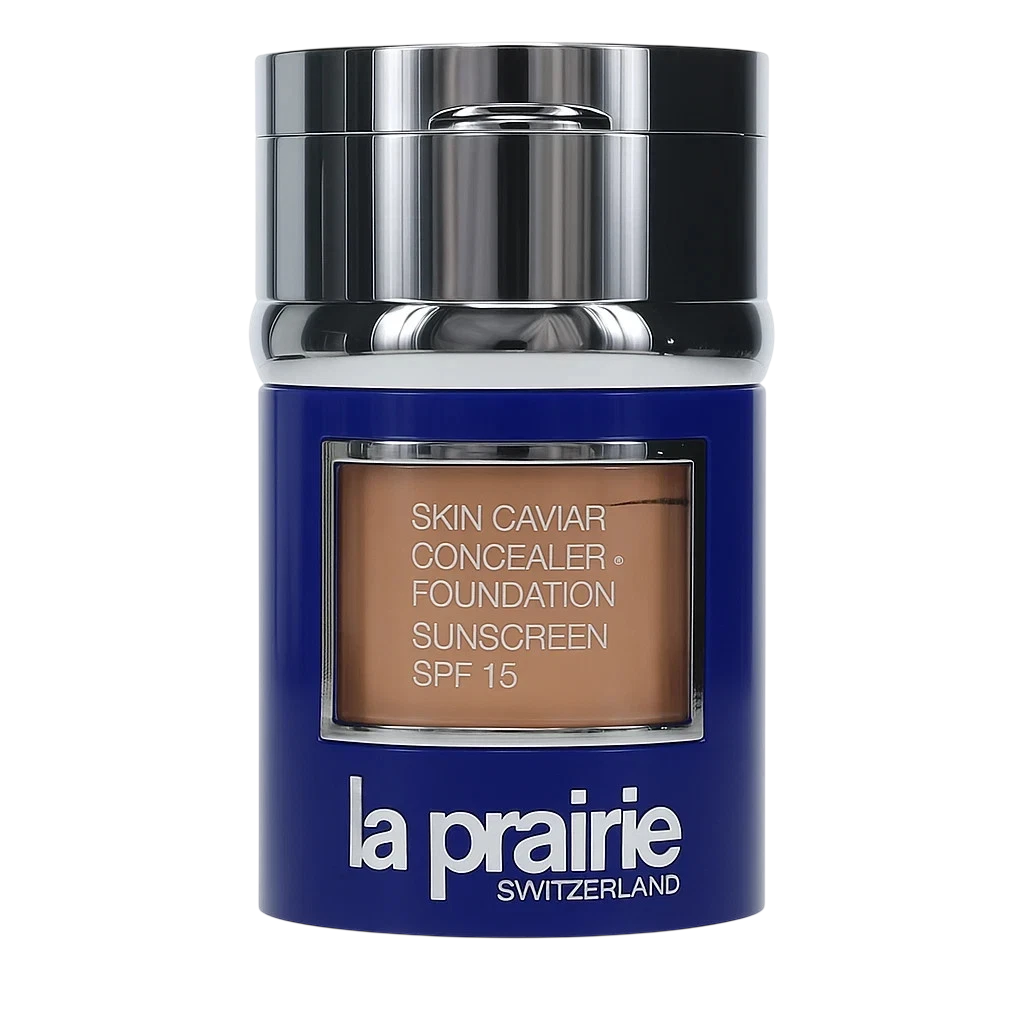La Prairie, Skin Caviar, High Coverage, Liquid Foundation, NW-40, Almond Beige, SPF 15, Refill, 15 ml *Tester