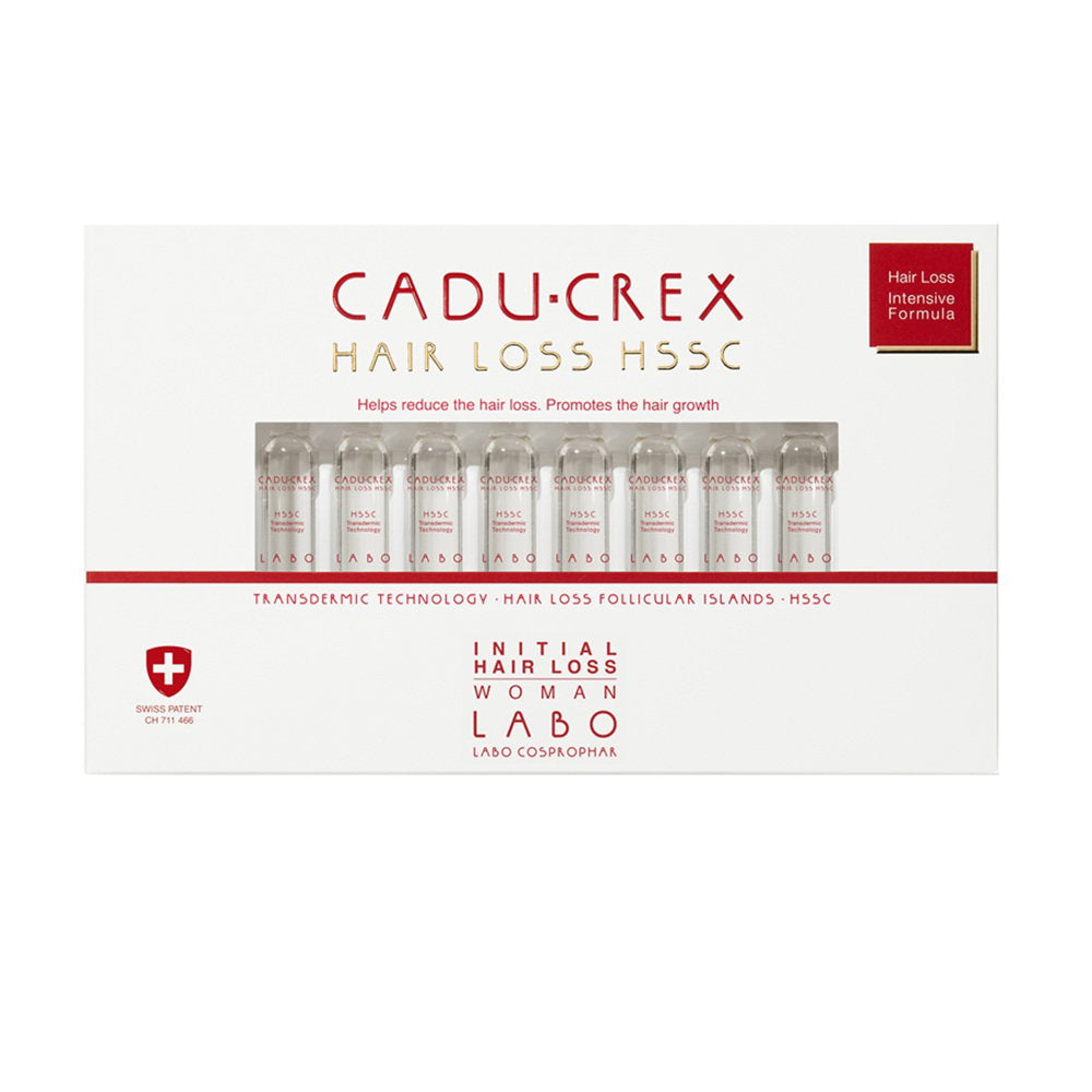 Labo Cosprophar Suisse, Cadu-Crex Advanced Stage, Anti-Hair Loss, Ampoules Treatment Serum, For Scalp, For Women, 40 pcs, 3.5 ml