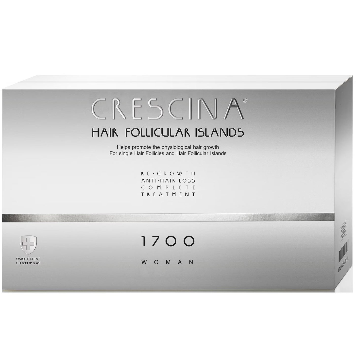 Labo Cosprophar Suisse, Crescina Follicular Islands 1700, For Growth Stimulation, Ampoules Treatment Serum, For Scalp, For Women, 10 +10 pcs