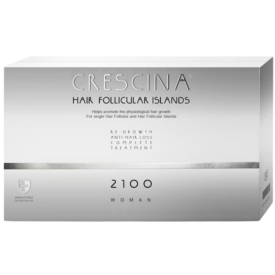 Labo Suisse, Crescina Follicular Islands 2100, For Growth Stimulation, Ampoules Treatment Serum, For Scalp, For Women, 10 +10 pcs