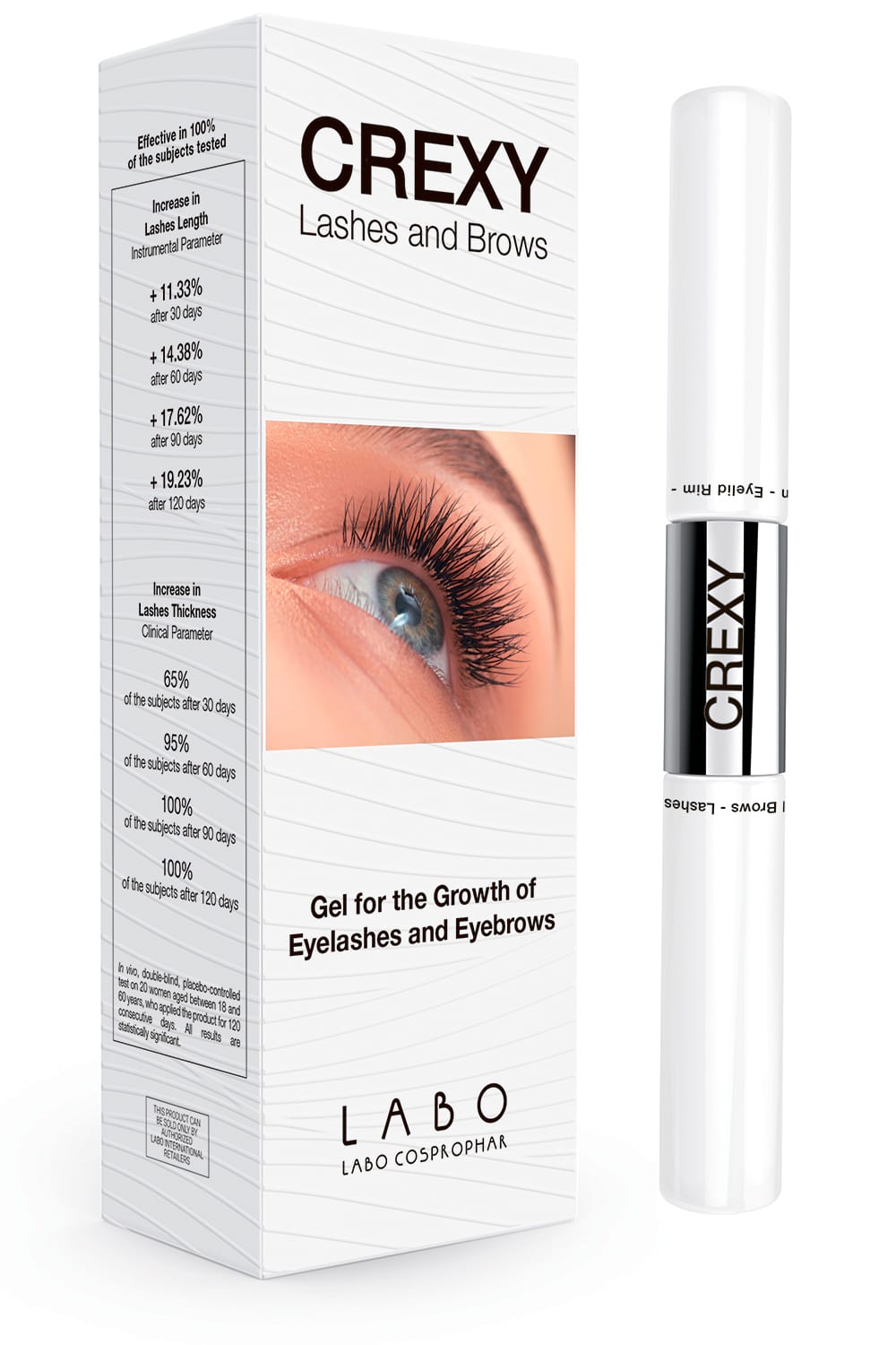 Labo Cosprophar Suisse, Crexy, Growth, Eyebrow Gel, 8 ml