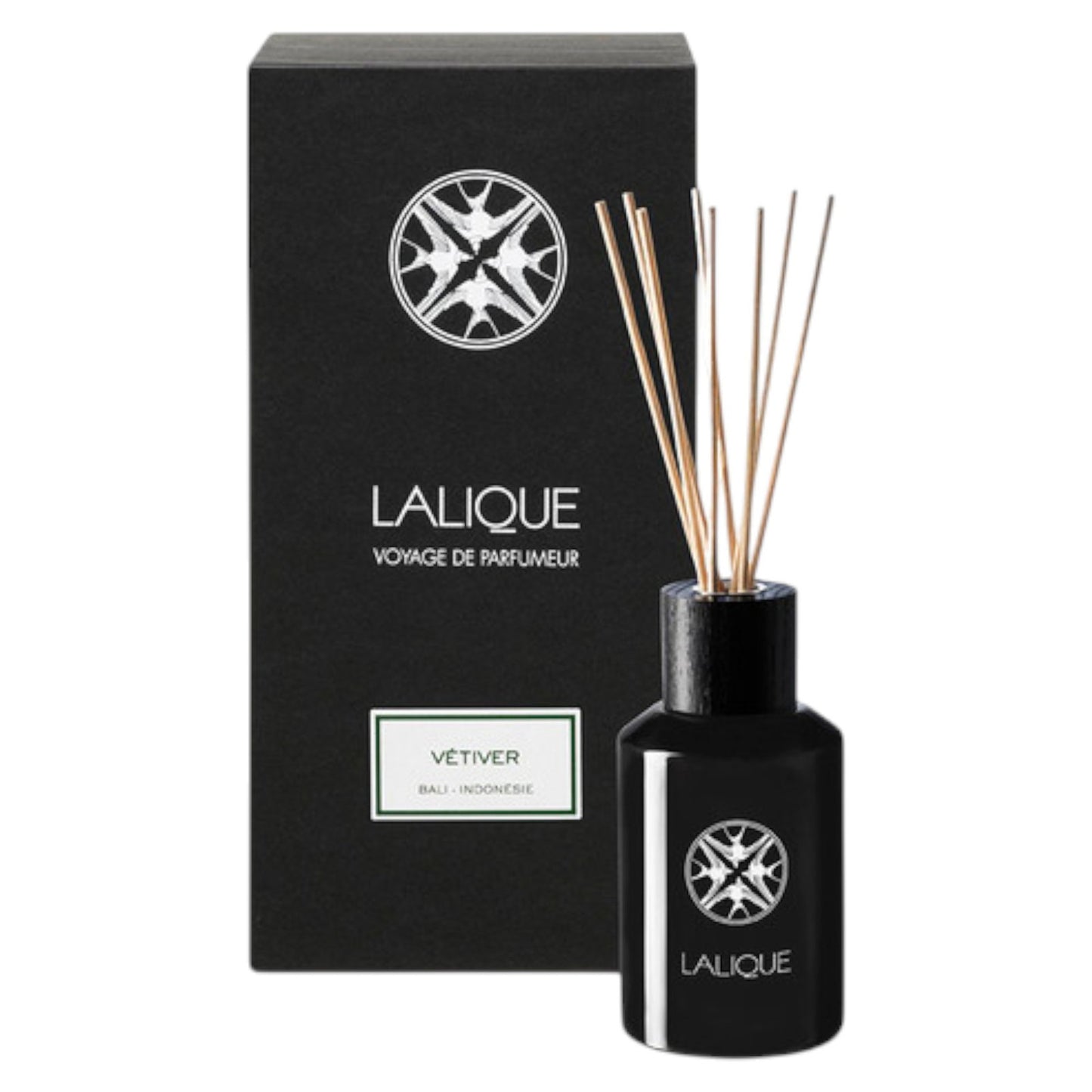 Lalique, Vetiver Bali Indonesie, Reed diffuser, Vetiver Bali, Aroma Reed Diffuser, Black, 250 ml