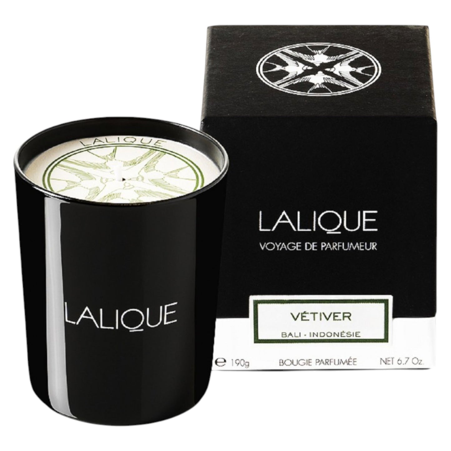 Lalique, Vetiver Bali Indonesie, Vetiver, Scented Candle, 190 g