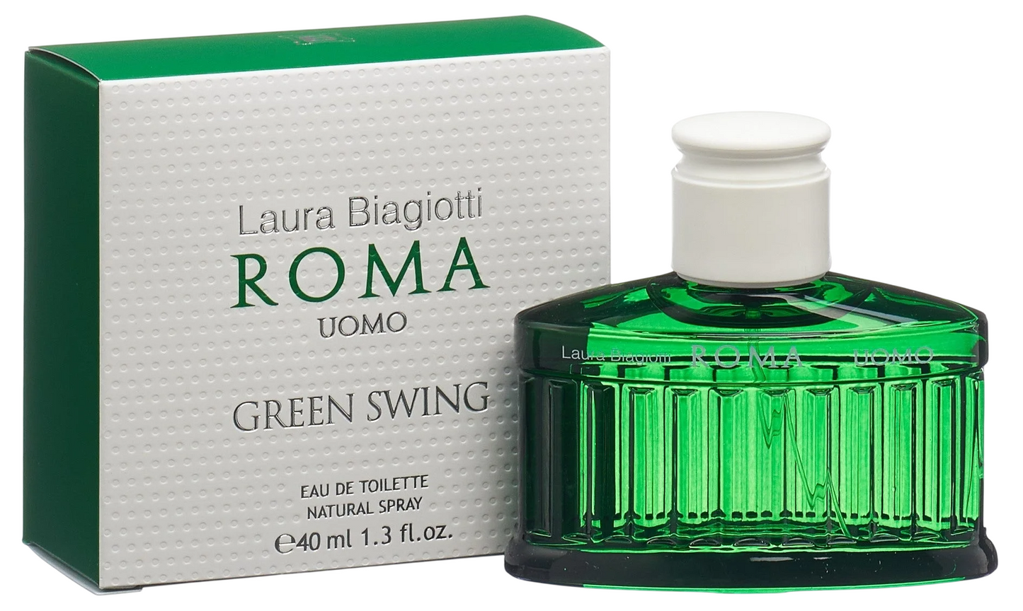Laura Biagiotti, Roma Green Swing, Eau De Toilette, For Men, 40 ml