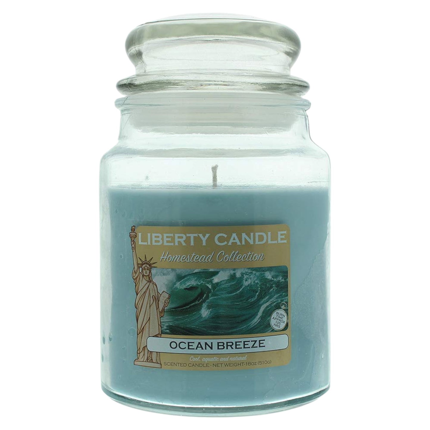 Liberty Candle, Ocean Breeze, Cool, Scented Candle, 510 g