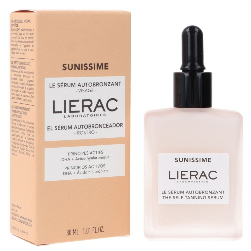 Lierac, Sunissime, Hyaluronic Acid, Bronzing, Self-Tanning Drops, For Face, 30 ml