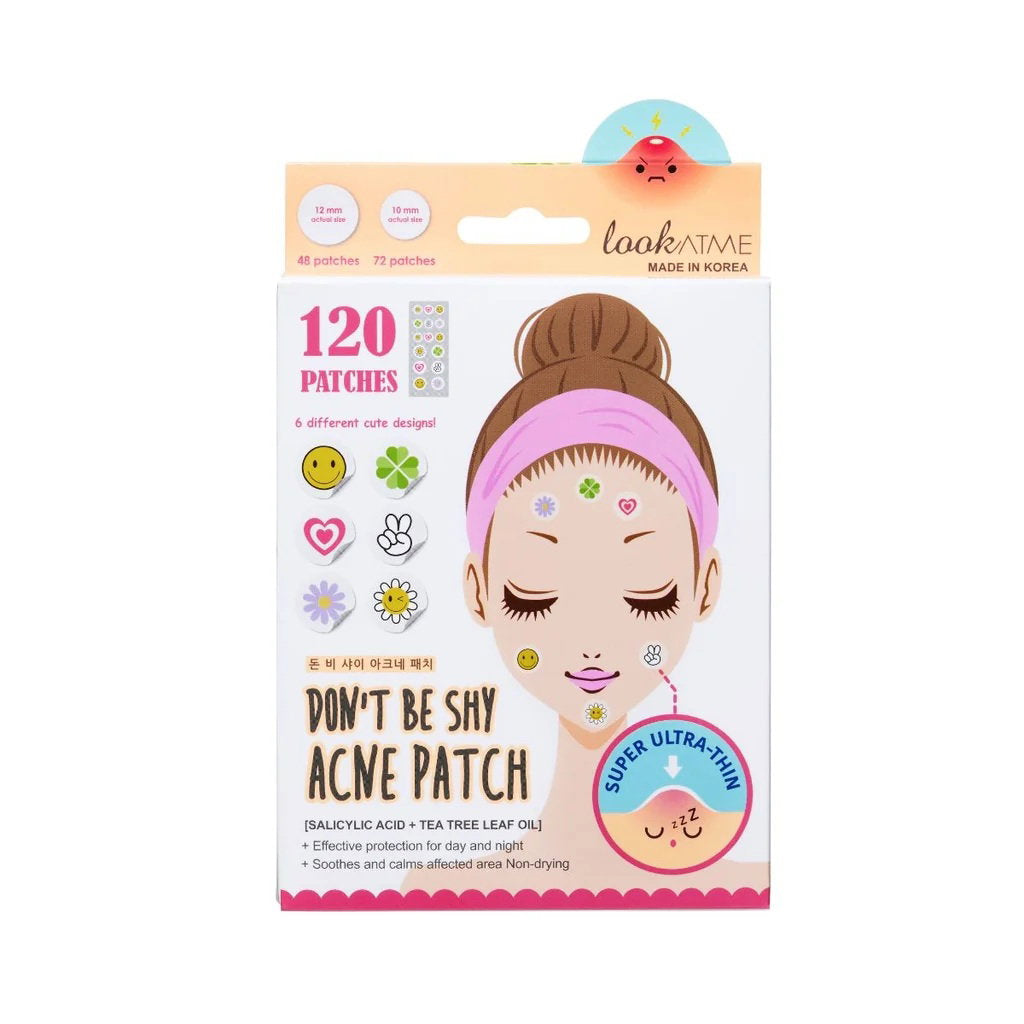 Look At Me, Don't Be Shy, Acne Treatment, As needed, Local Treatment Patch, For Face, 120 pcs