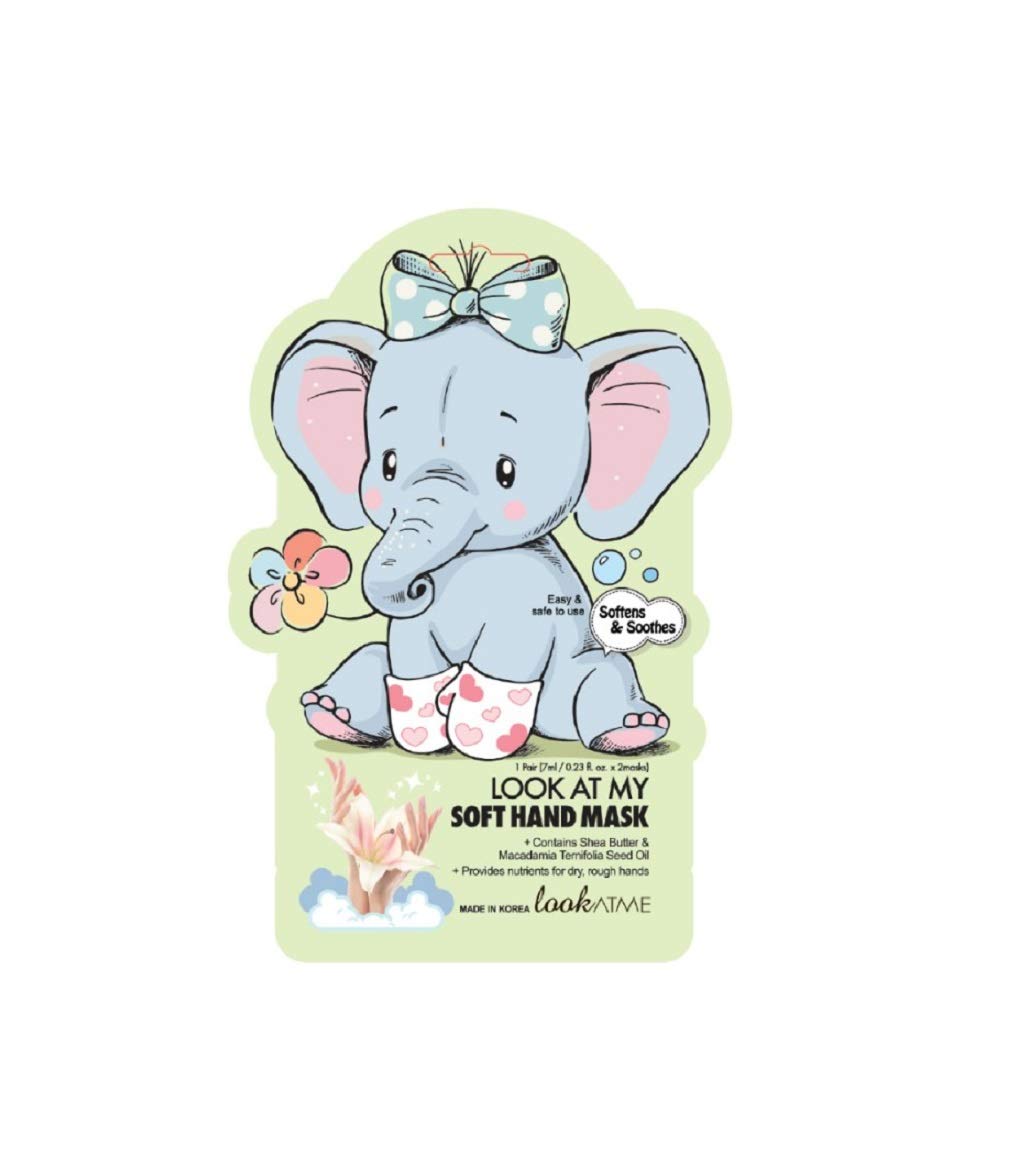 Look At Me, Soft, Shea Butter, Softening, Hand Sheet Mask, 14 g
