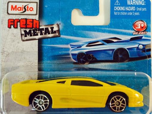 Maisto, Fresh Metal, Jaguar XJ220, Toy Car, 11426, Yellow, 1:64, 3 +