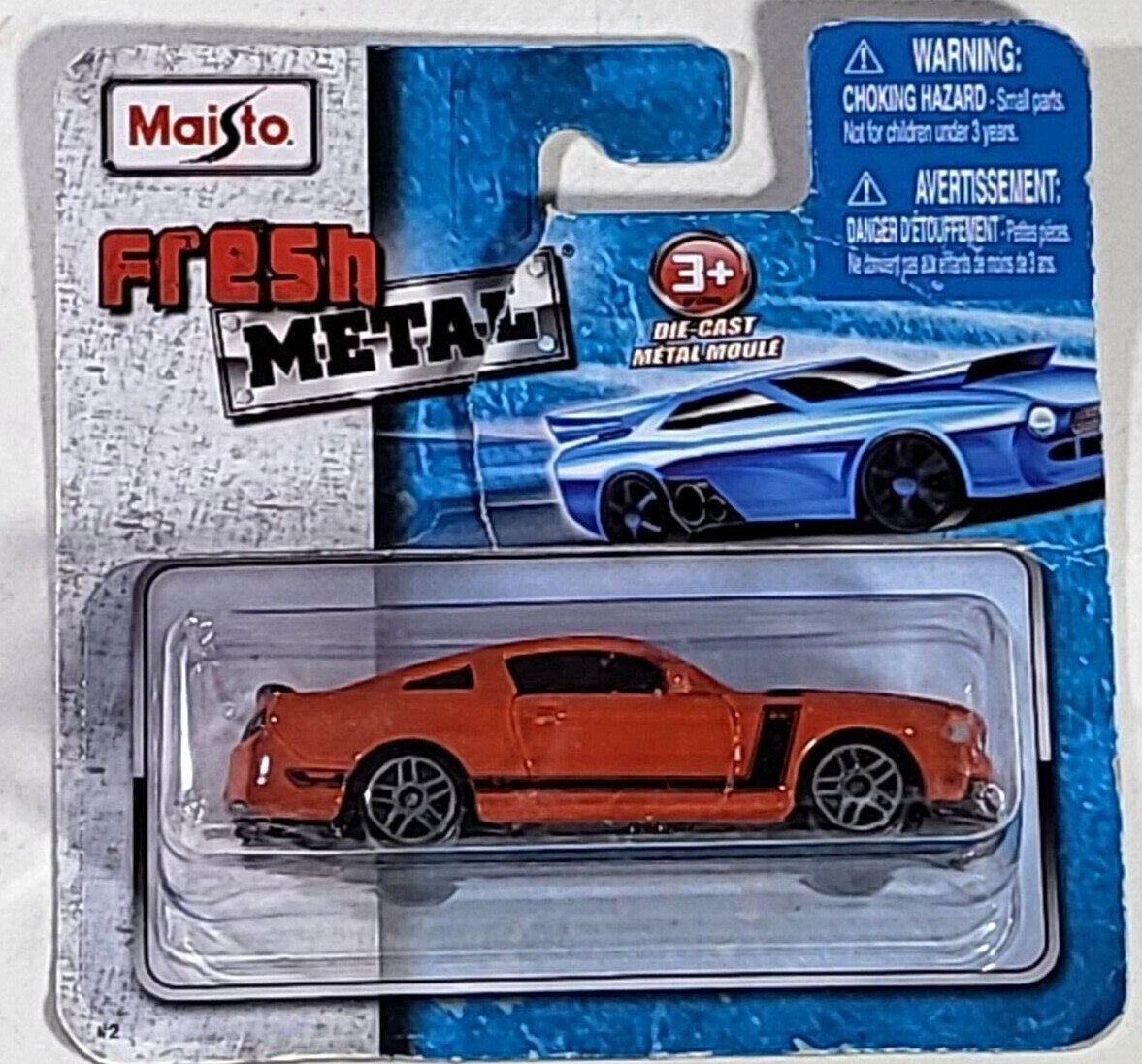 Maisto, Fresh Metal Miniature, Ford Mustang Boss 302, Toy Car, 11652, Dark Red, 1:64, 3+