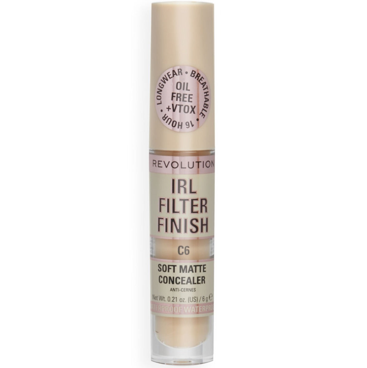 Makeup Revolution, IRL Filter Finish, Cover Dark Spots, Cream Concealer, C6, 6 g