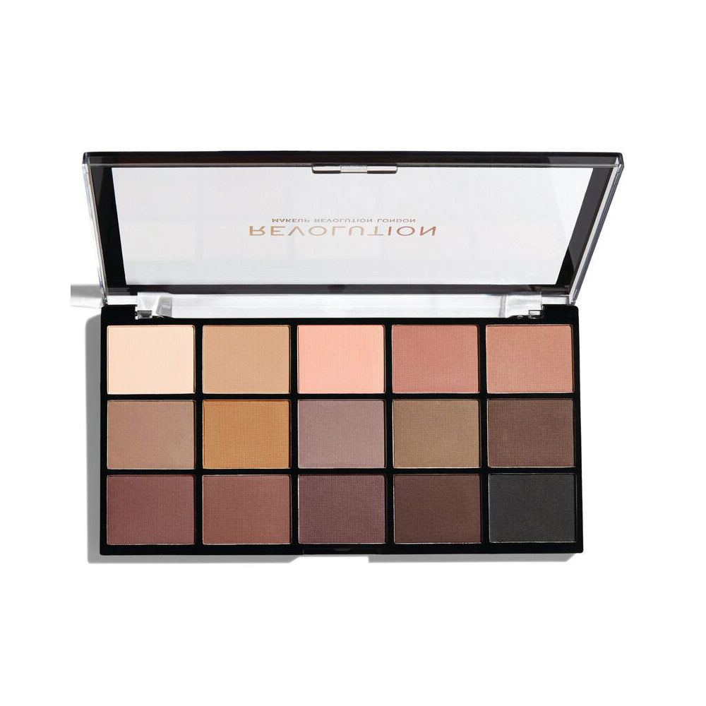 Makeup Revolution, Reloaded Palette, Eye Palette, Basic Mattes, 15x, 1.1 g - view 2