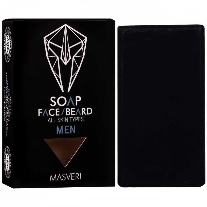 Masveri, Masveri, Paraben-Free, Grooming Soap Bar, For Cleansing, Face & Beard, g 100 - view 3