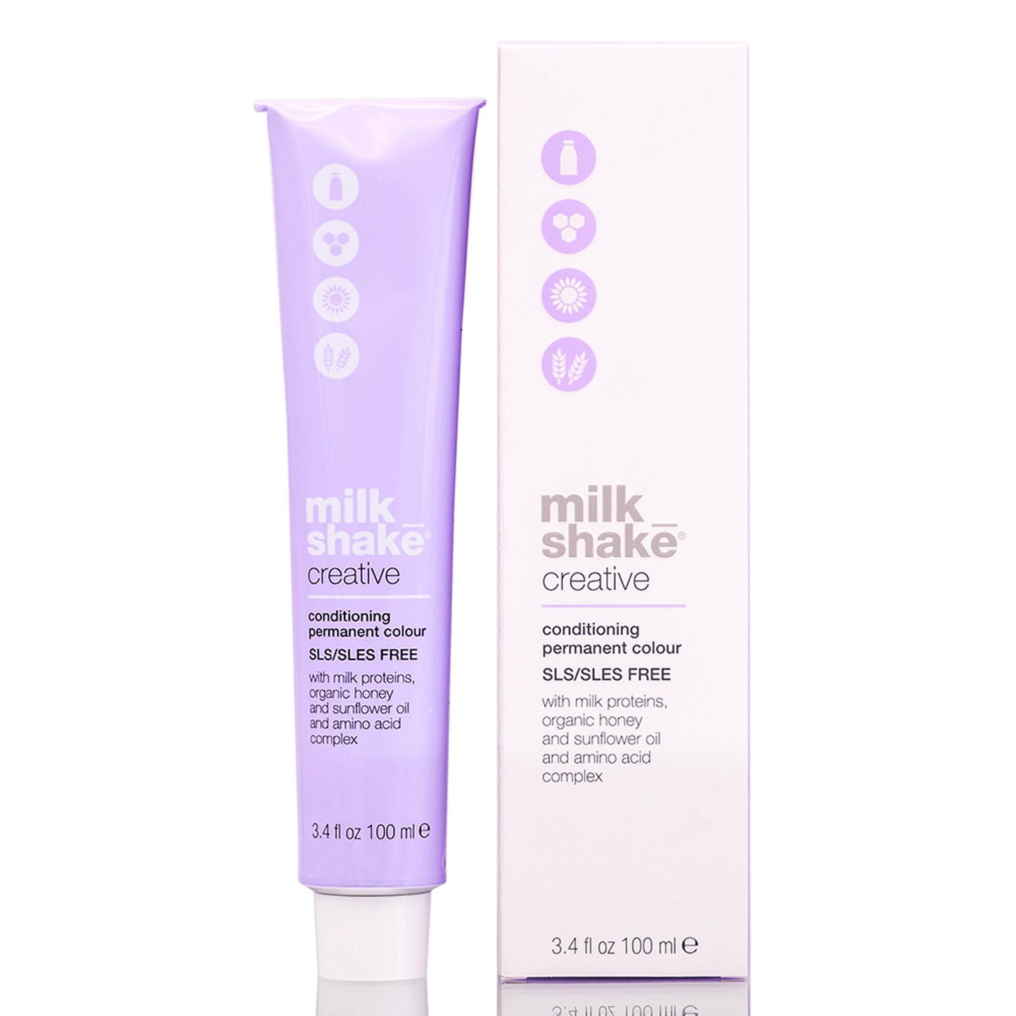 Milk Shake, Creative, SLS/SLES-Free, Permanent Hair Dye, .17.AV Light Metallic Grey, 100 ml - view 3