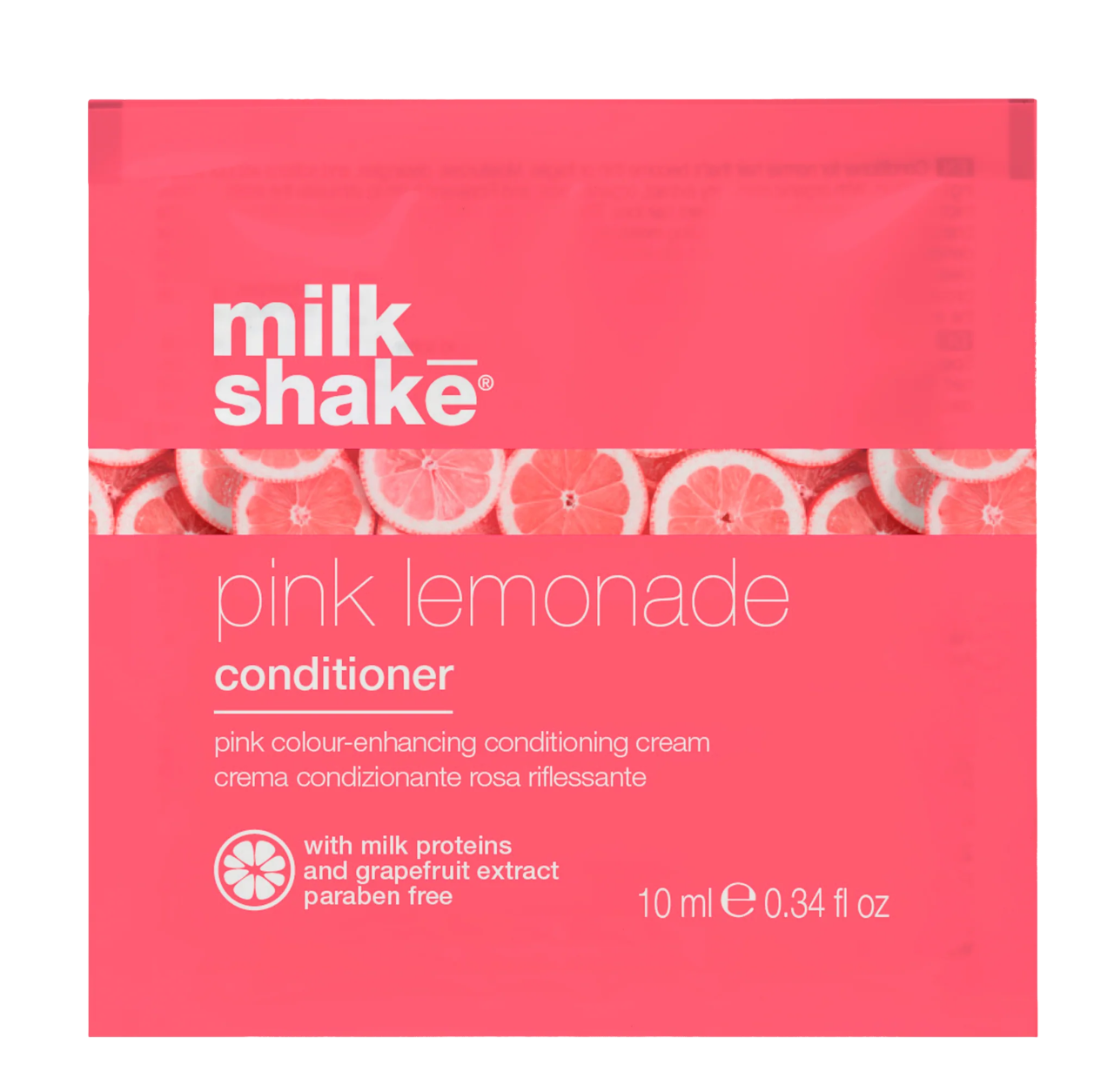 Milk Shake, Pink Lemonade, Milk Proteins, Hair Colour Conditioner, Pink, Colouring, 10 ml *Sample