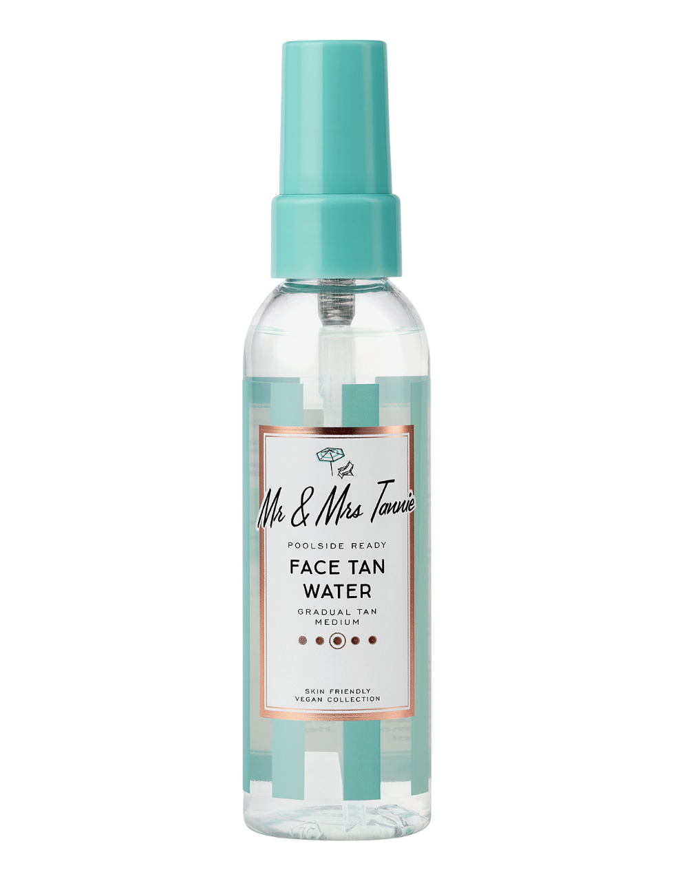 Mr & Mrs Tannie, Face Tan Water, Jojoba Oil, Hydrating, Self-Tanning Spray, For Face, 75 ml