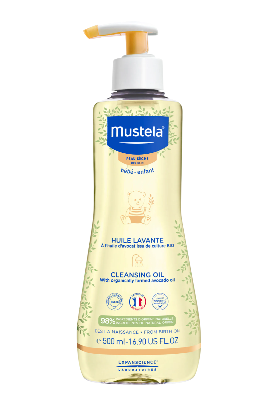 Mustela, Cleansing Oil, Avocado Oil, Nourishing, Shower Oil, For Dry Skin, 500 ml