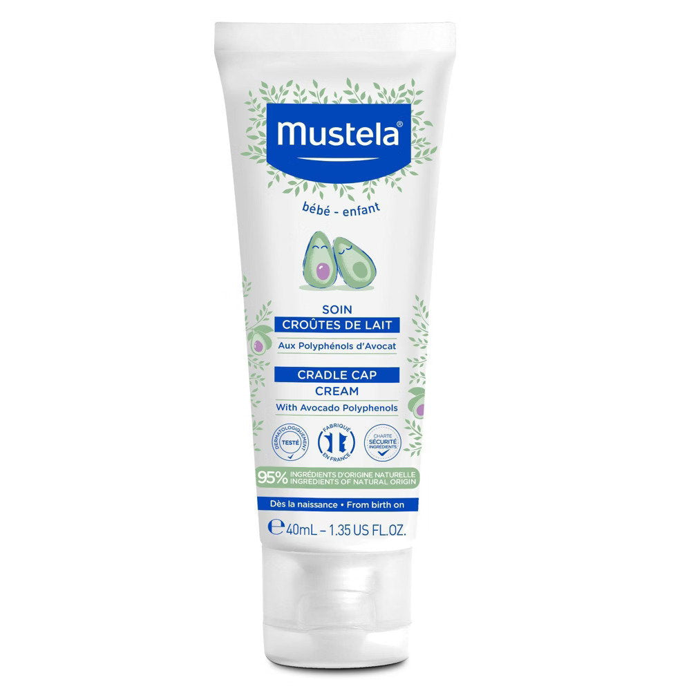 Mustela, Cradle Cap, Avocado, Anti-Milk Scales, Local Treatment Cream, For Scalp, 400 ml