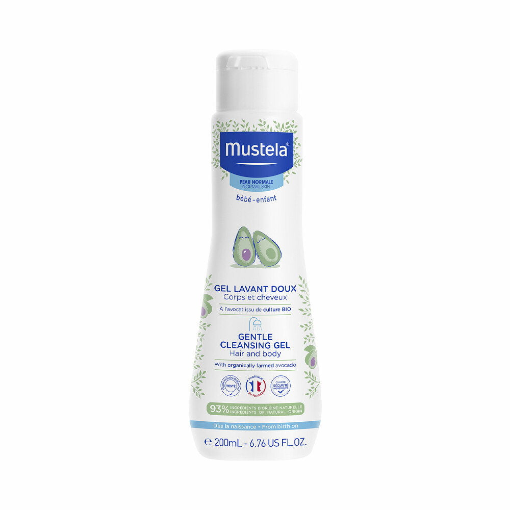 Mustela, Mustela, Avocado, Gentle Cleansing, Cleansing Gel, For Face & Hair, 200 ml