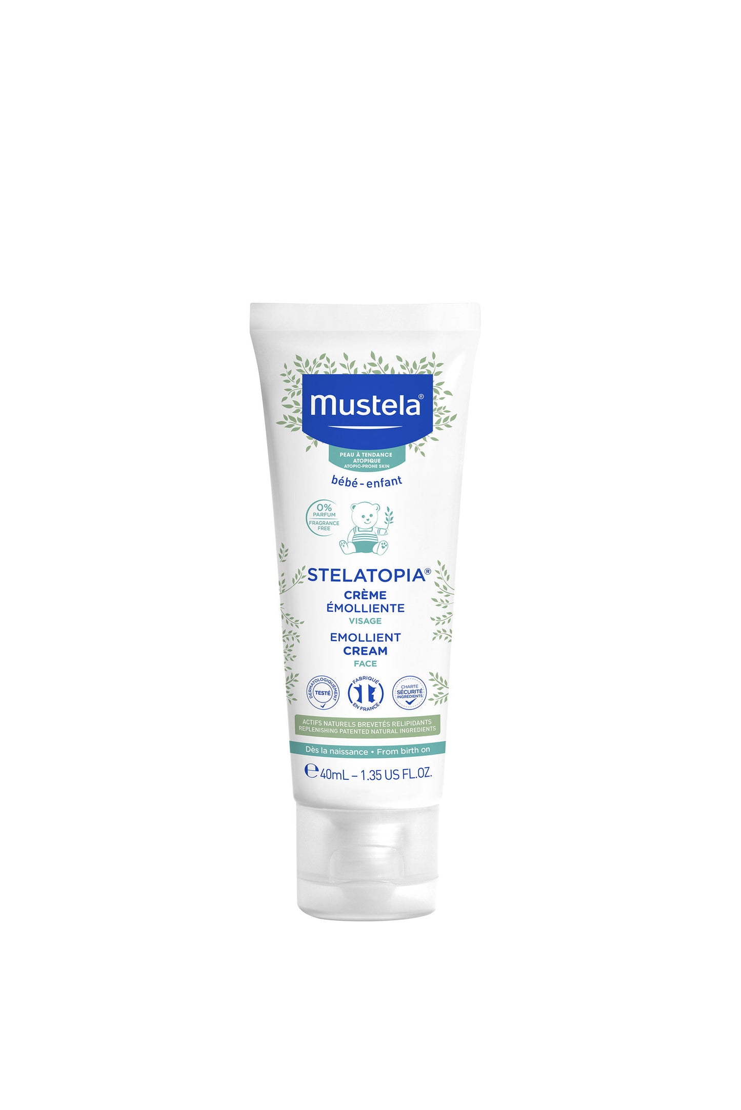 Mustela, Stelatopia, Sunflower, Emollient, Cream, For Face, 40 ml