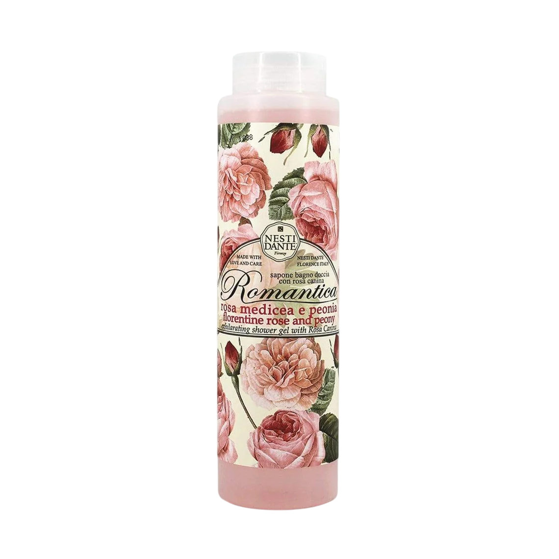 Nesti Dante, Romantica, Rose & Peony, Cleansing & Softening, Shower Gel, All Skin Types, 300 ml