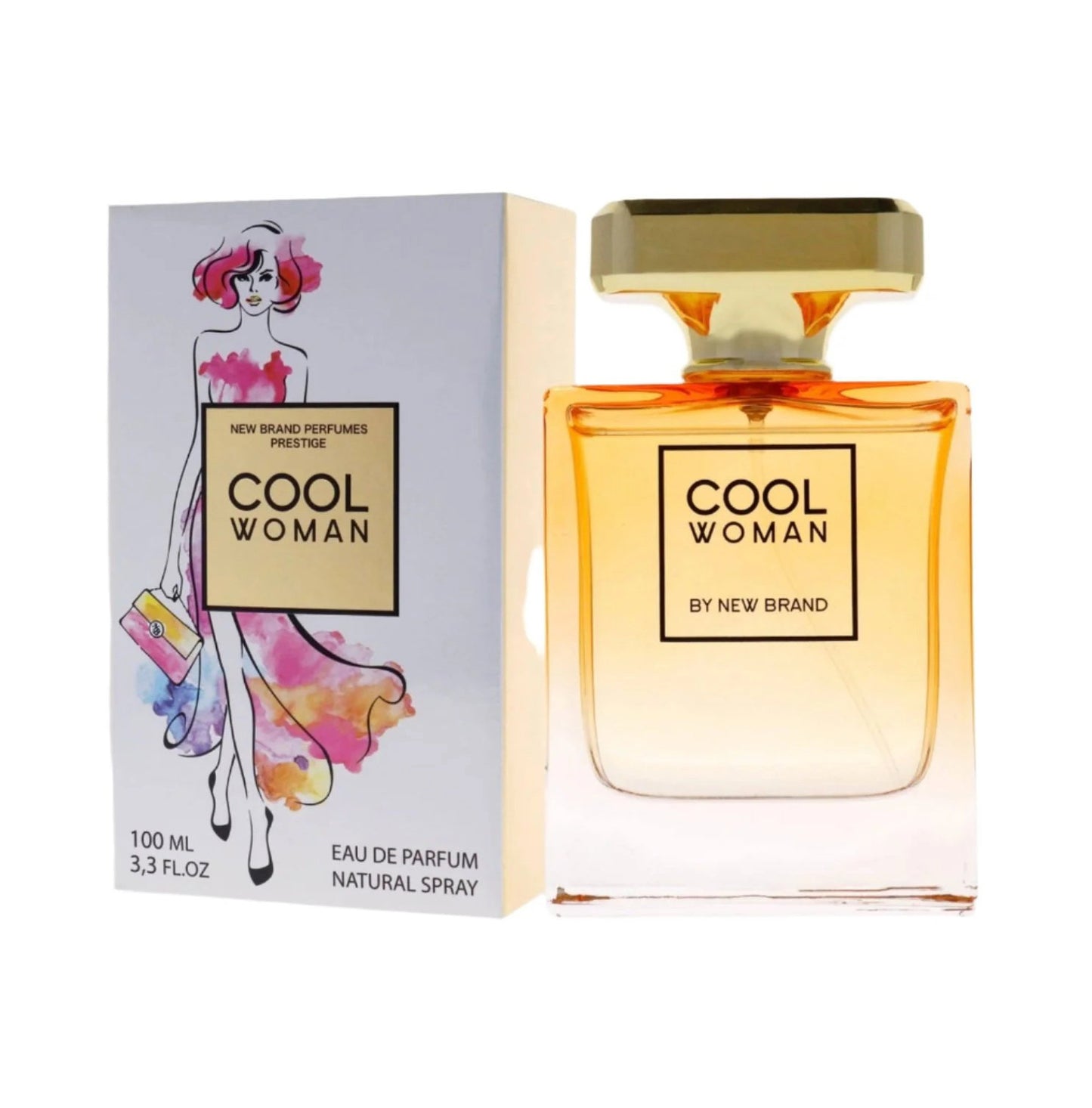 New Brand Prestige, Cool Woman, Eau De Parfum, For Women, 100 ml