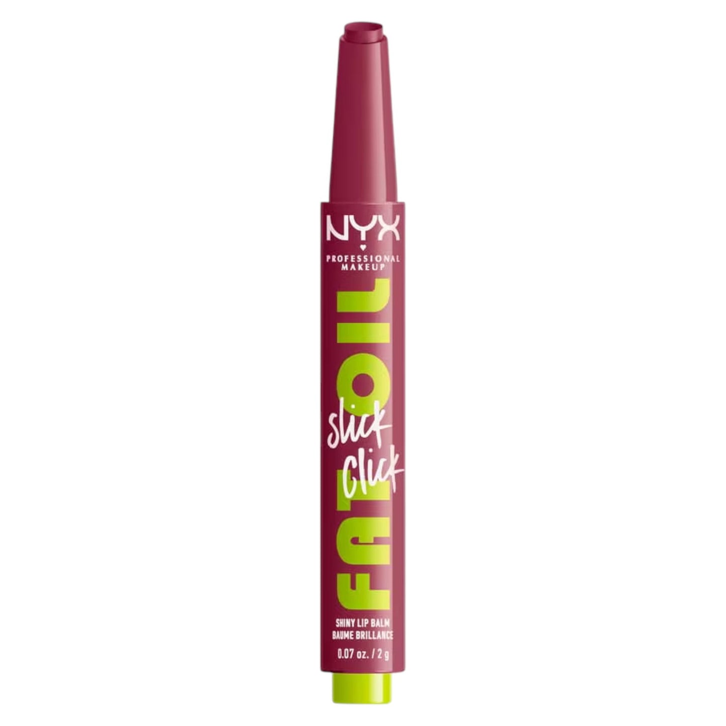 Nyx, Fat Oil Slick Click, Vegan, Glossy, Lip Balm, 07, DM Me, 2 g