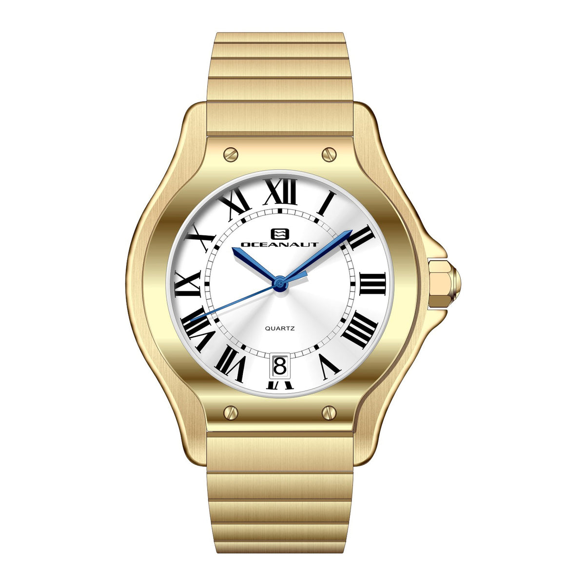Oceanaut Women's Rayonner Watch 35mm Silver Dial Gold Bracelet