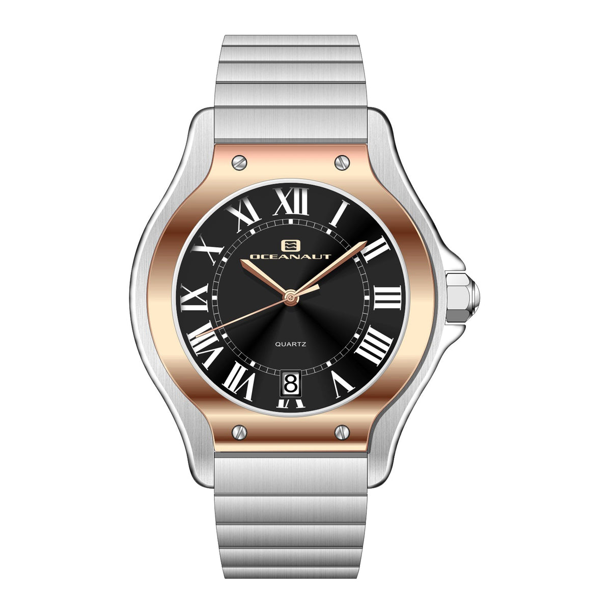 Oceanaut Women's Rayonner Watch 35mm Black Dial Silver Bracelet