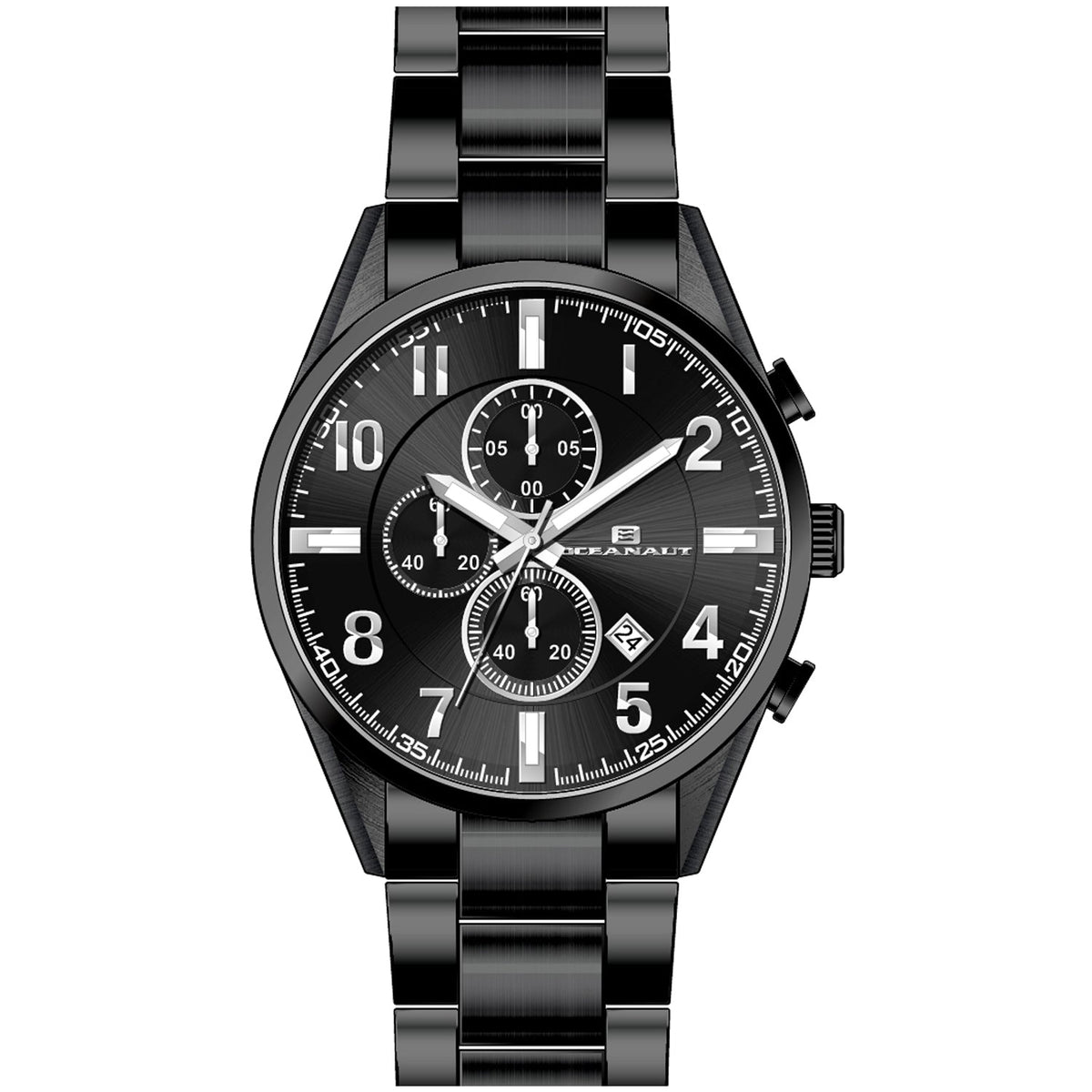 Oceanaut Men's Escapade Watch 46mm Black Dial Bracelet