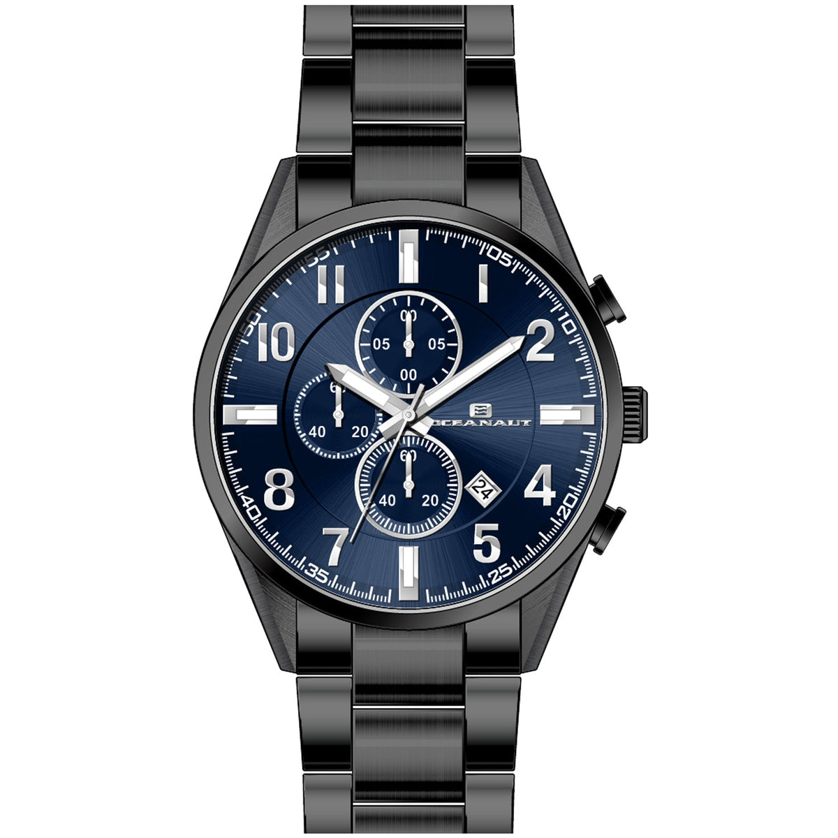 Oceanaut Men's Escapade Watch 46mm Blue Dial Black Bracelet