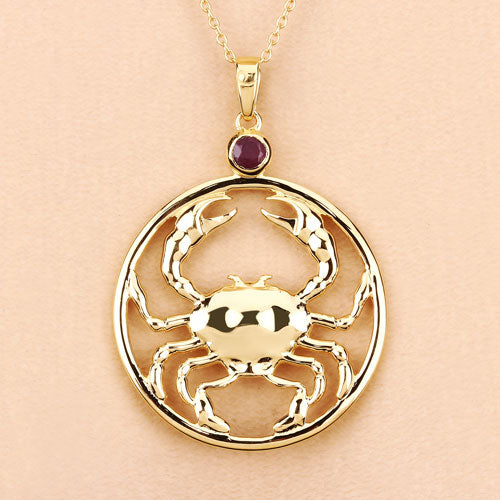0.33 Carat Genuine Ruby .925 Sterling Silver Pendant