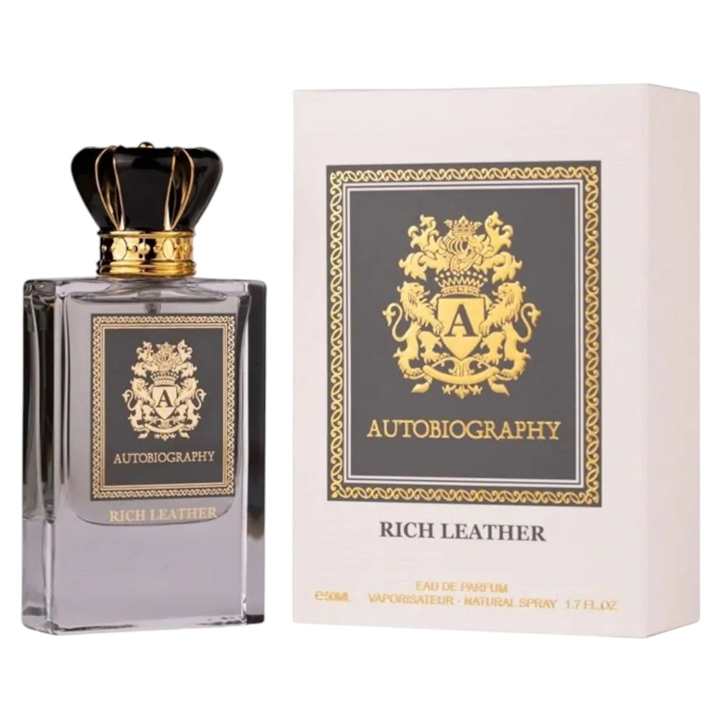 Paris Corner, Autobiography Rich Leather, Eau De Parfum, For Men, 50 ml