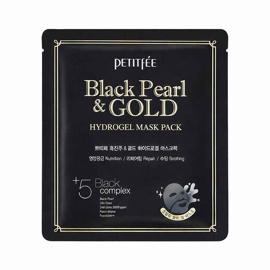 Petitfee, Black Pearl & Gold, Hydrating & Brightening, Gel Mask, Face, 32 g