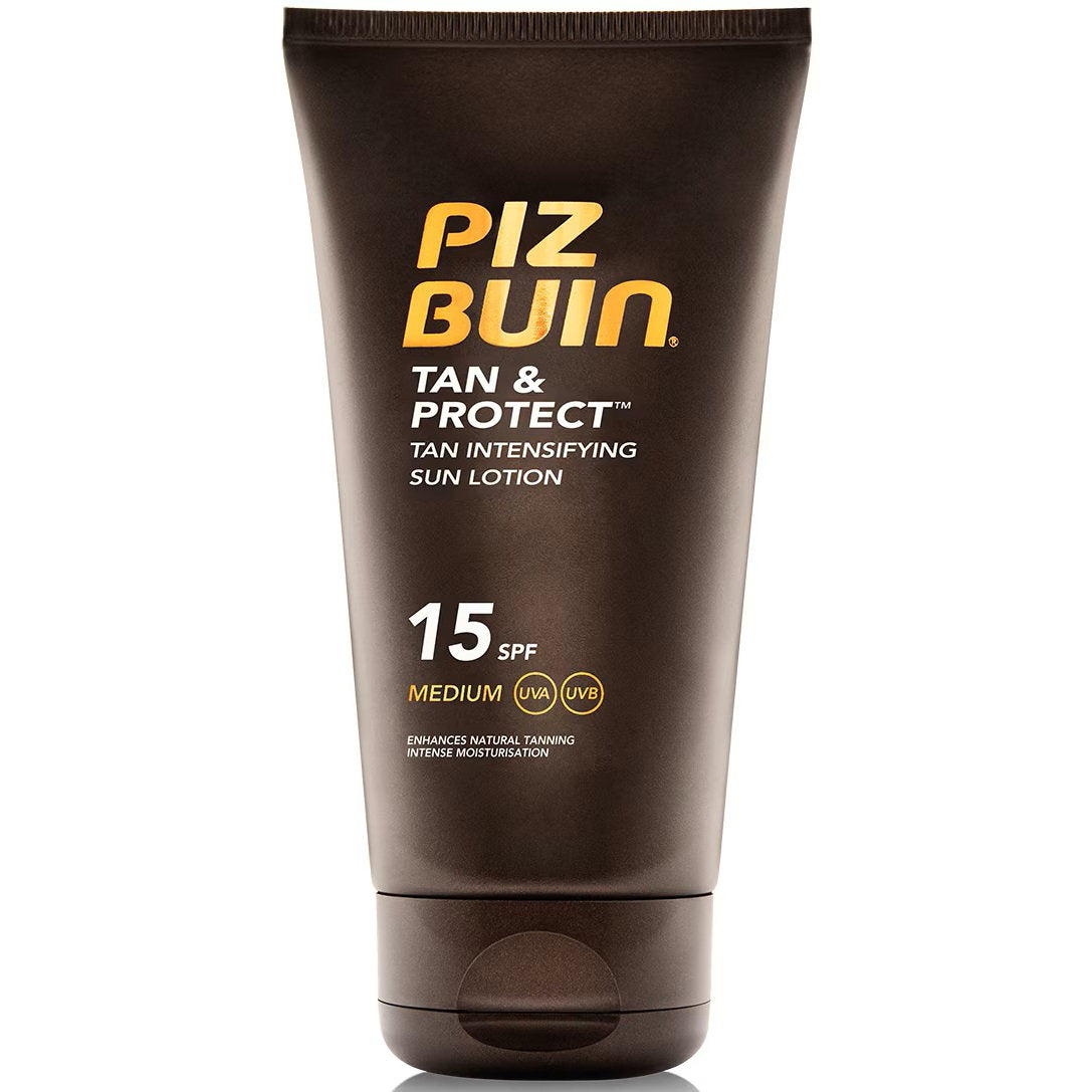 Piz Buin, Tan & Protect, Accelerates Natural Tanning, Sunscreen Lotion, SPF 15, 150 ml