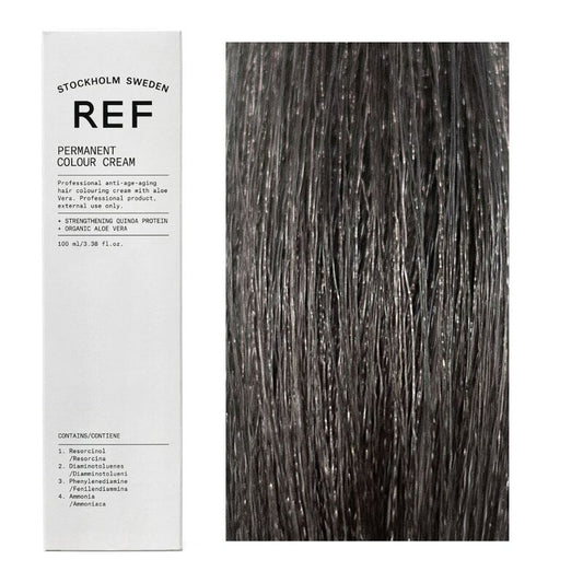 Ref Stockholm, Permanent Colour, Vegan, Permanent Hair Dye, 6.11 Medium Smoky Ash, 100 ml