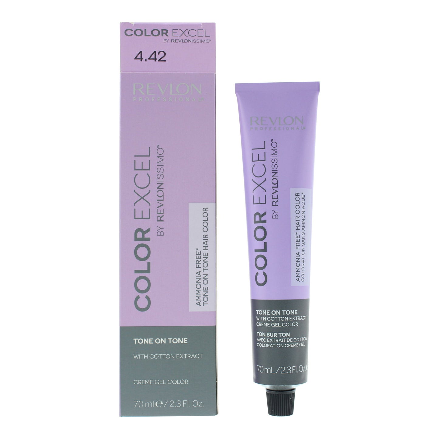 Revlon, Color Excel, Free Of Parabens, Semi-Permanent Hair Dye, 4.42 Medium Chestnut Iridescent Brown, 70 ml