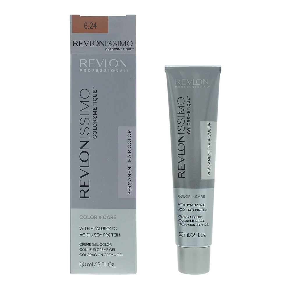 Revlon, Revlonissimo Colorsmetique, Permanent Hair Dye, 6.24 Dark Coppery Pearl Blonde, 60 ml
