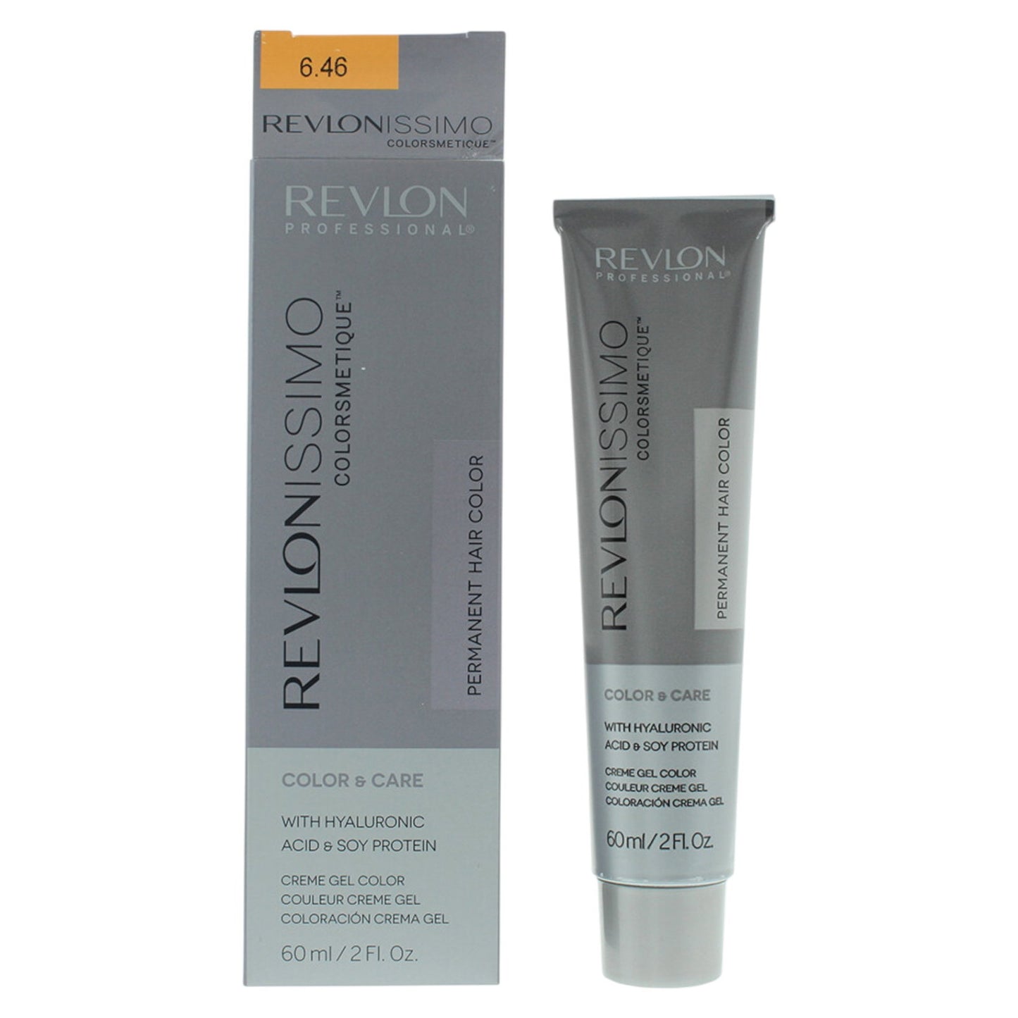 Revlon, Revlonissimo Colorsmetique, Permanent Hair Dye, 6.46 Dark Red Copper Blonde, 60 ml