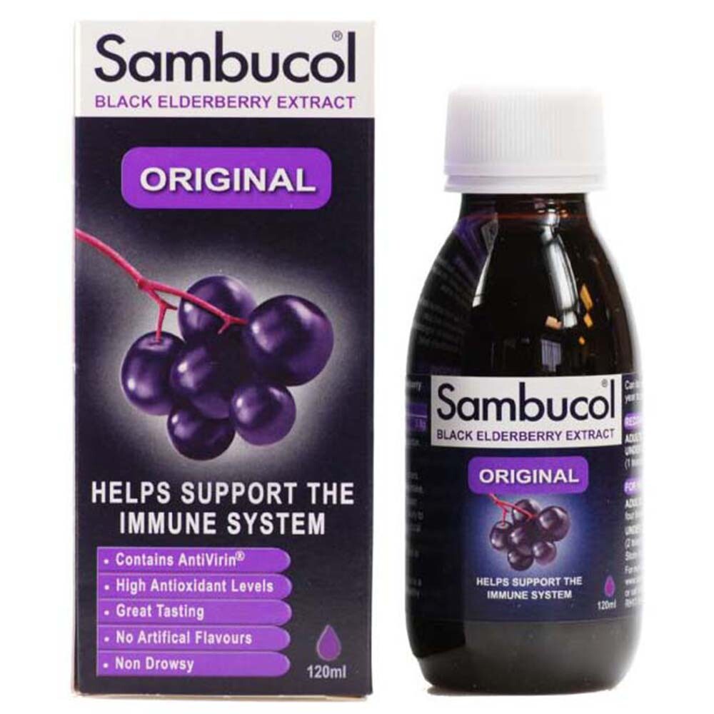 Sambucol, Original, Black Eldeberry Extract, Support The Immune System, Syrup, 120 ml