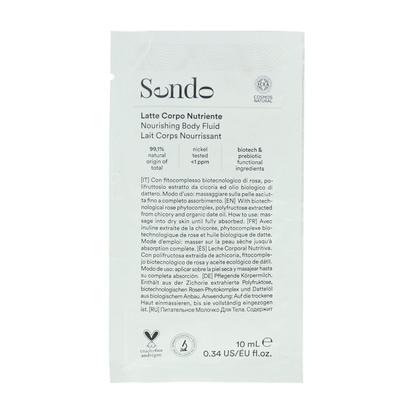 Sendo, Sendo, Nourishing, Body Milk, 10 ml