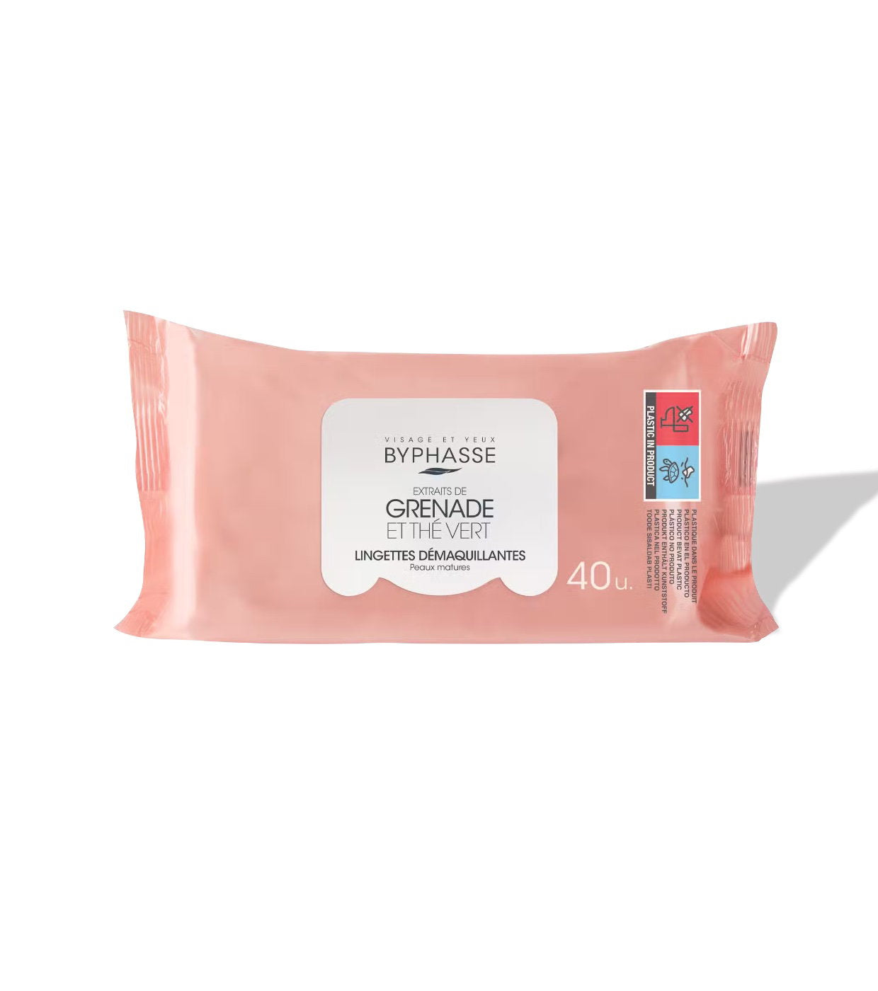 Set, Byphasse, Byphasse, Makeup Remover Wipes, 40 pcs