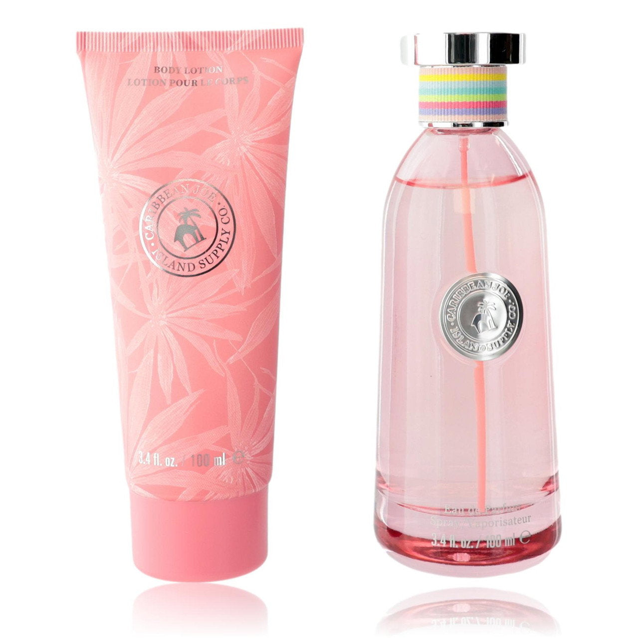Set Caribbean Joe: Island Supply Tropical Haven, Eau De Parfum, For Women, 100 ml + Island Supply Tropical Haven, Hydrating, Body Lotion, 100 ml