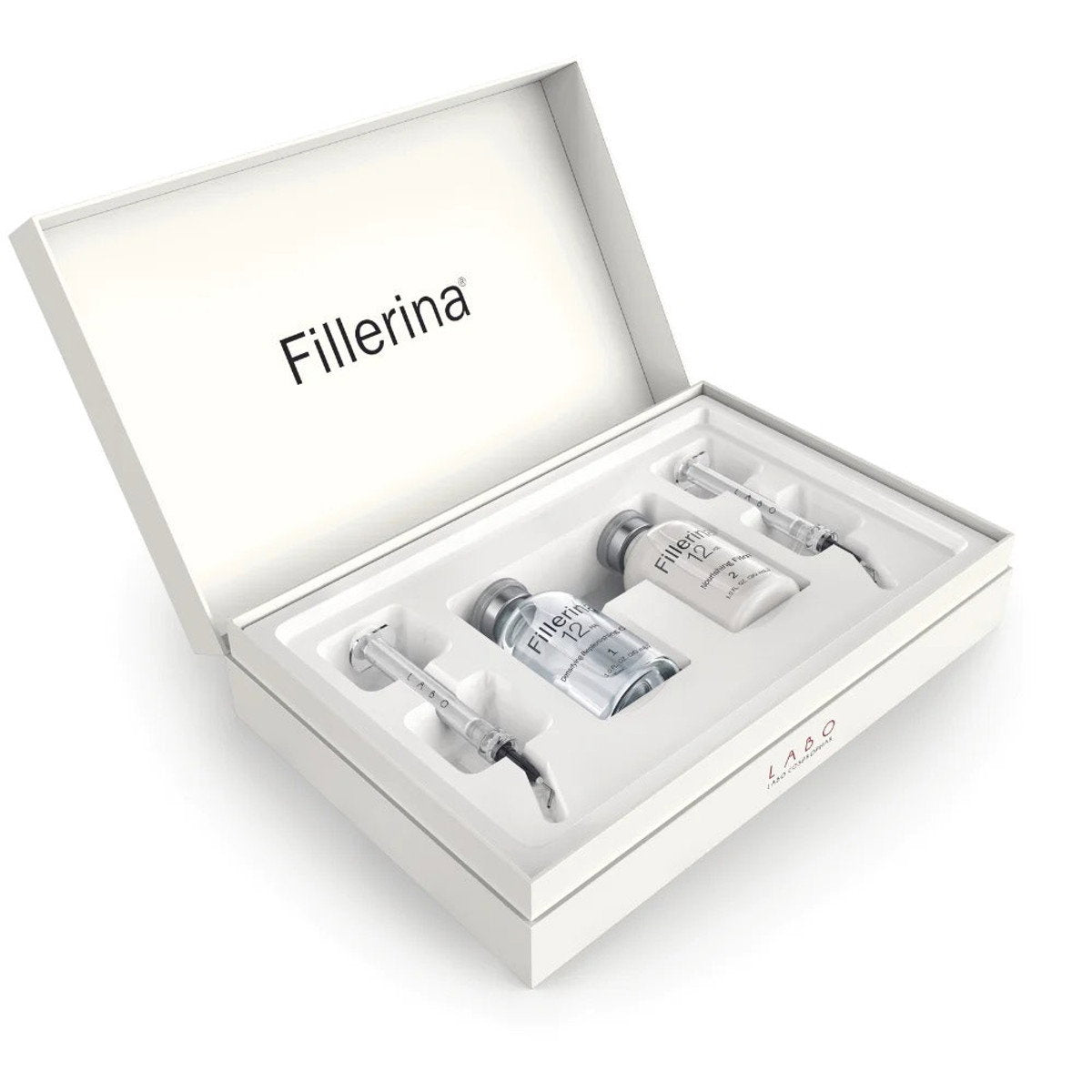 Set Duo, Labo Cosprophar Suisse, Fillerina 12HA Densifying Filler Grade 4, Anti-Wrinkle & Firming, Local Treatment Gel, For Face, 2 pcs, 30 ml