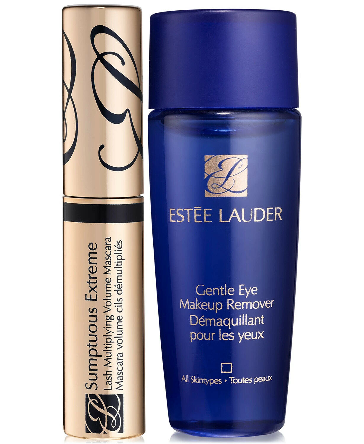 Extreme Lashes Set Estee Lauder: Gentle Eye, Makeup Remover Lotion, 30 ml + Sumptuous Extreme, Waterproof